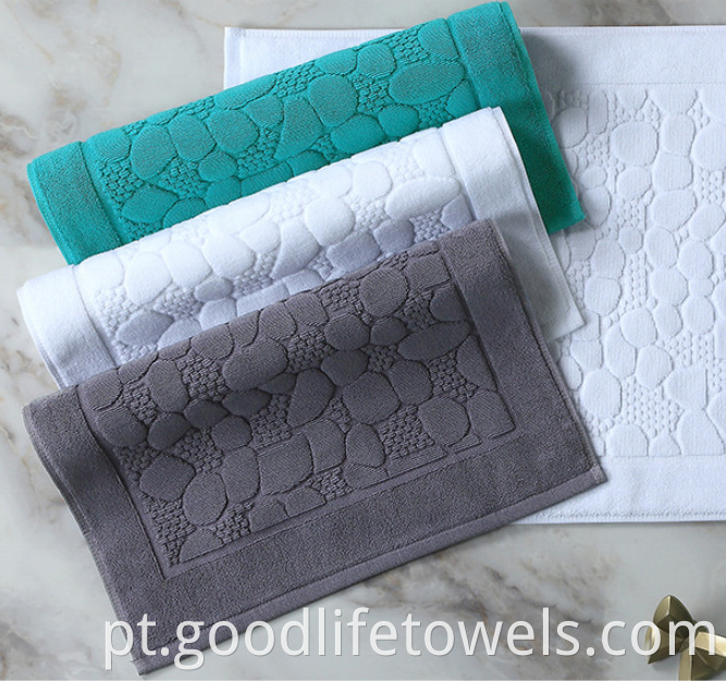 Cotton Thick Non Slip Bath Mats For Bathroom